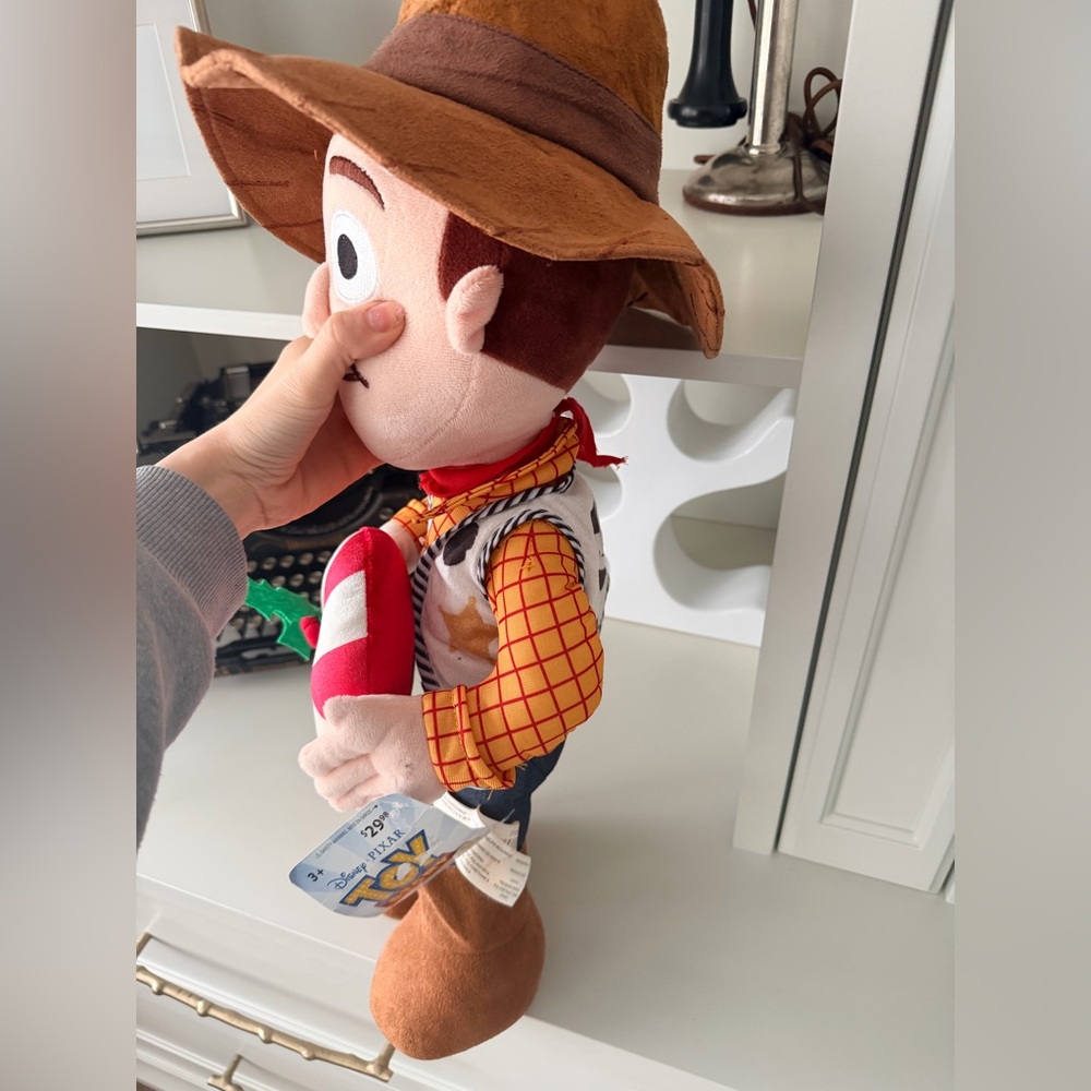 RARE TOY STORY 4 Woody 25” Christmas Peppermint Swirl Candy Decor Door Greeter - Picture 9 of 11